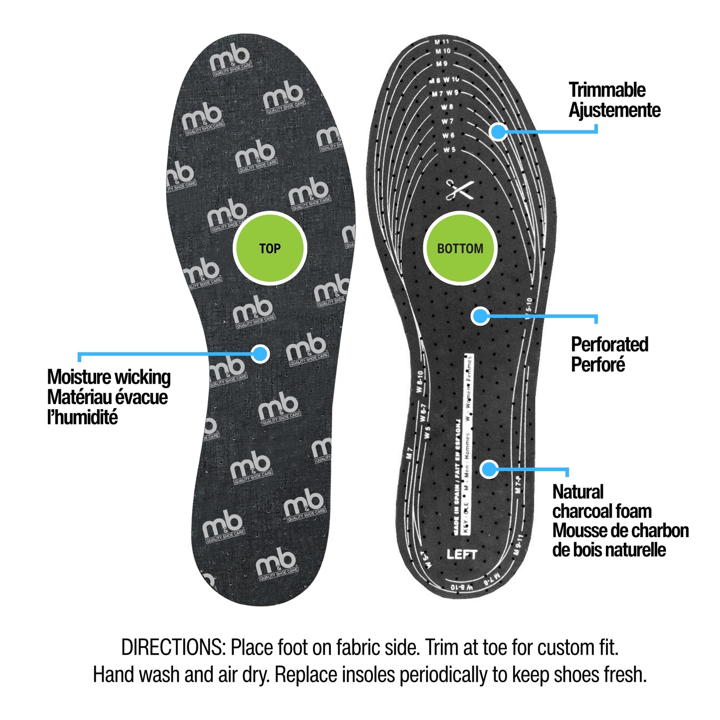M&B Odor Away Insoles