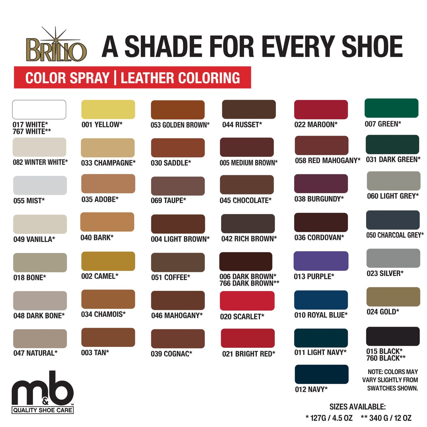 Brillo Shoe Color Spray